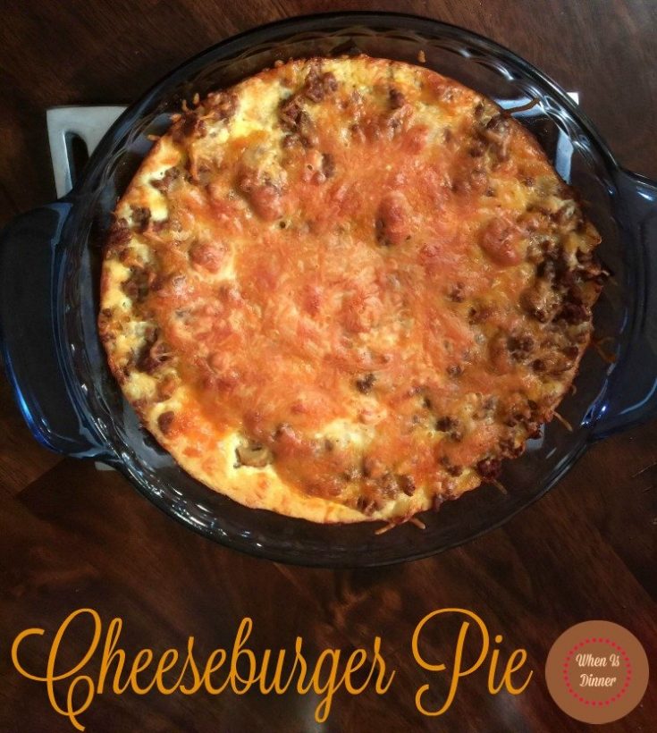 Cheeseburger Pie