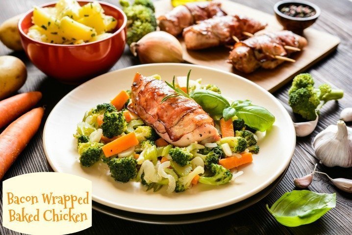 Bacon Wrapped Baked Chicken
