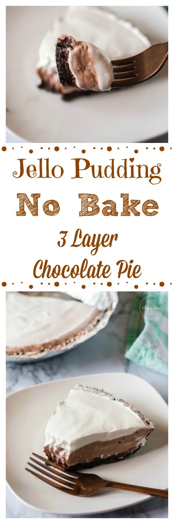 Jello Pudding 3 Layer Pie