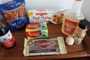Pecan Pie Puff Ingredients