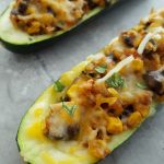 Mexican Zucchini Burrito Boats