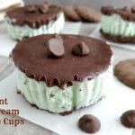 Mint Ice Cream Cookie Cups