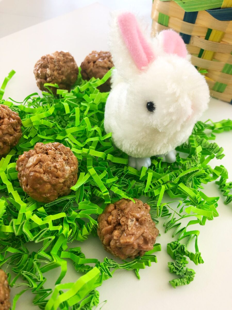 Easter Bunny Poop Rice Krispies When is Dinner Easter Bunny Poop