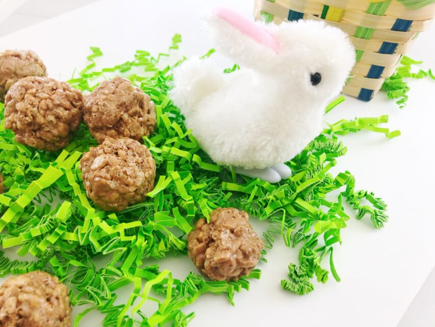 Easter Bunny Poop Rice Krispies When is Dinner Easter Bunny Poop