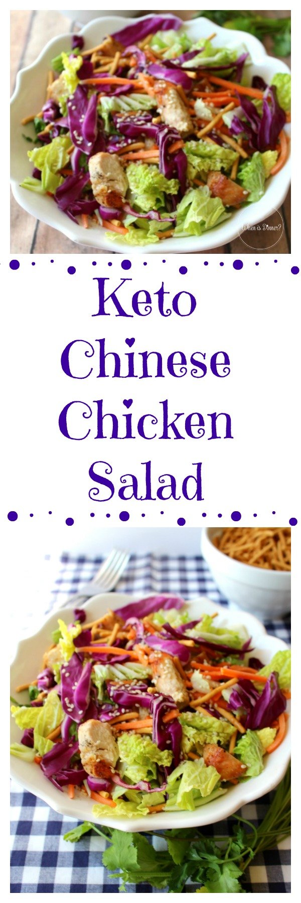 Keto Chinese Chicken Salad When is Dinner Keto Chinese Chicken Salad