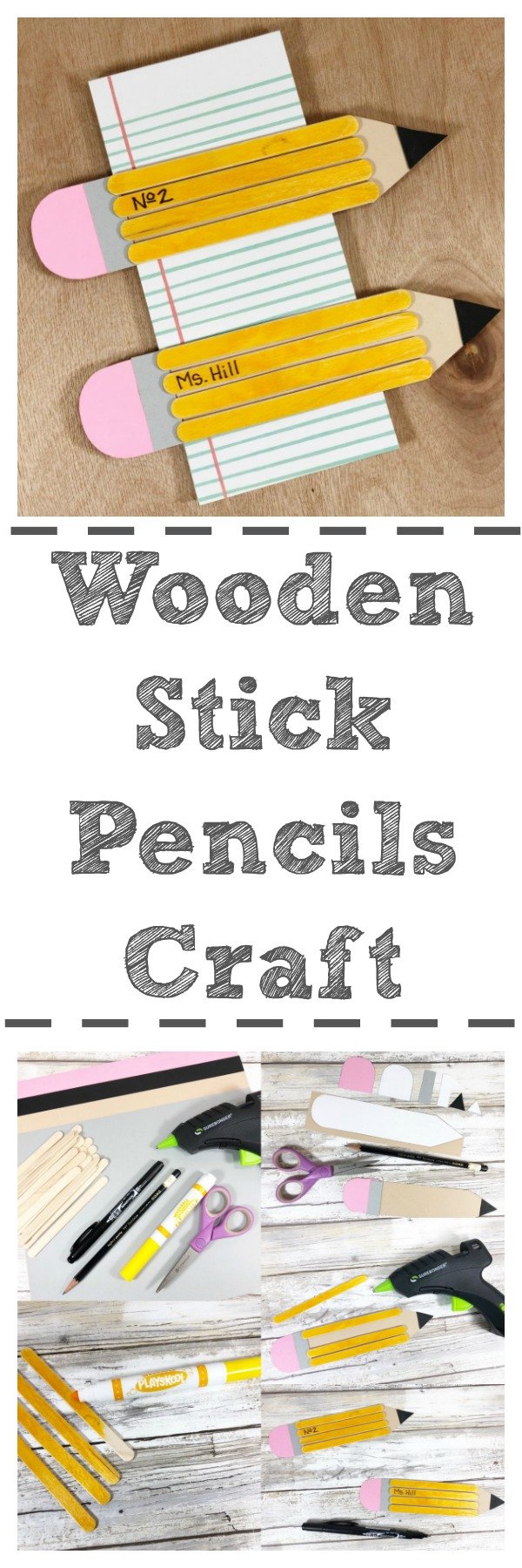 Wooden Stick Pencils Craft When is Dinner Wooden Stick Pencils Craft