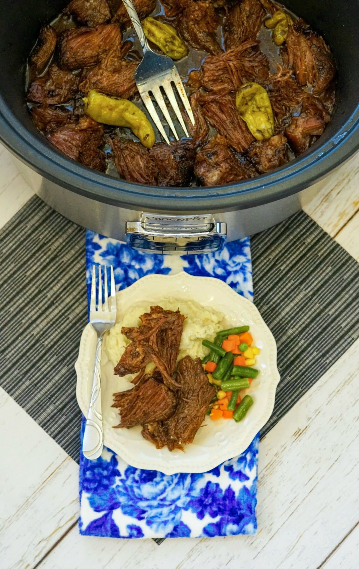 Crock Pot Mississippi Pot Roast