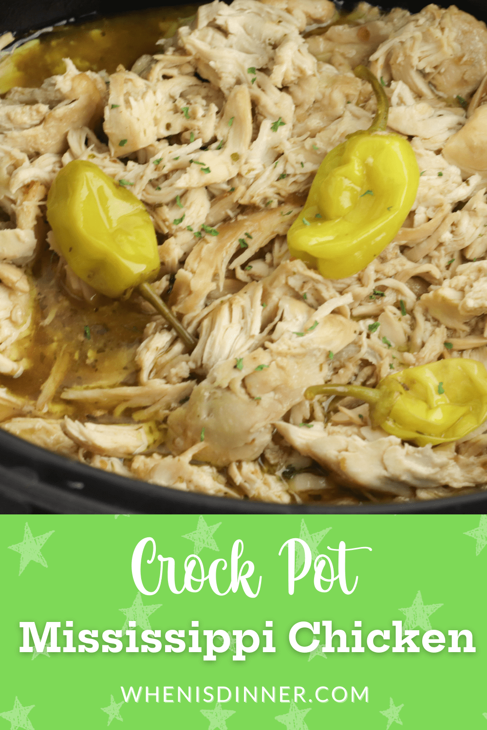 Slow Cooker Mississippi Chicken When is Dinner Slow Cooker