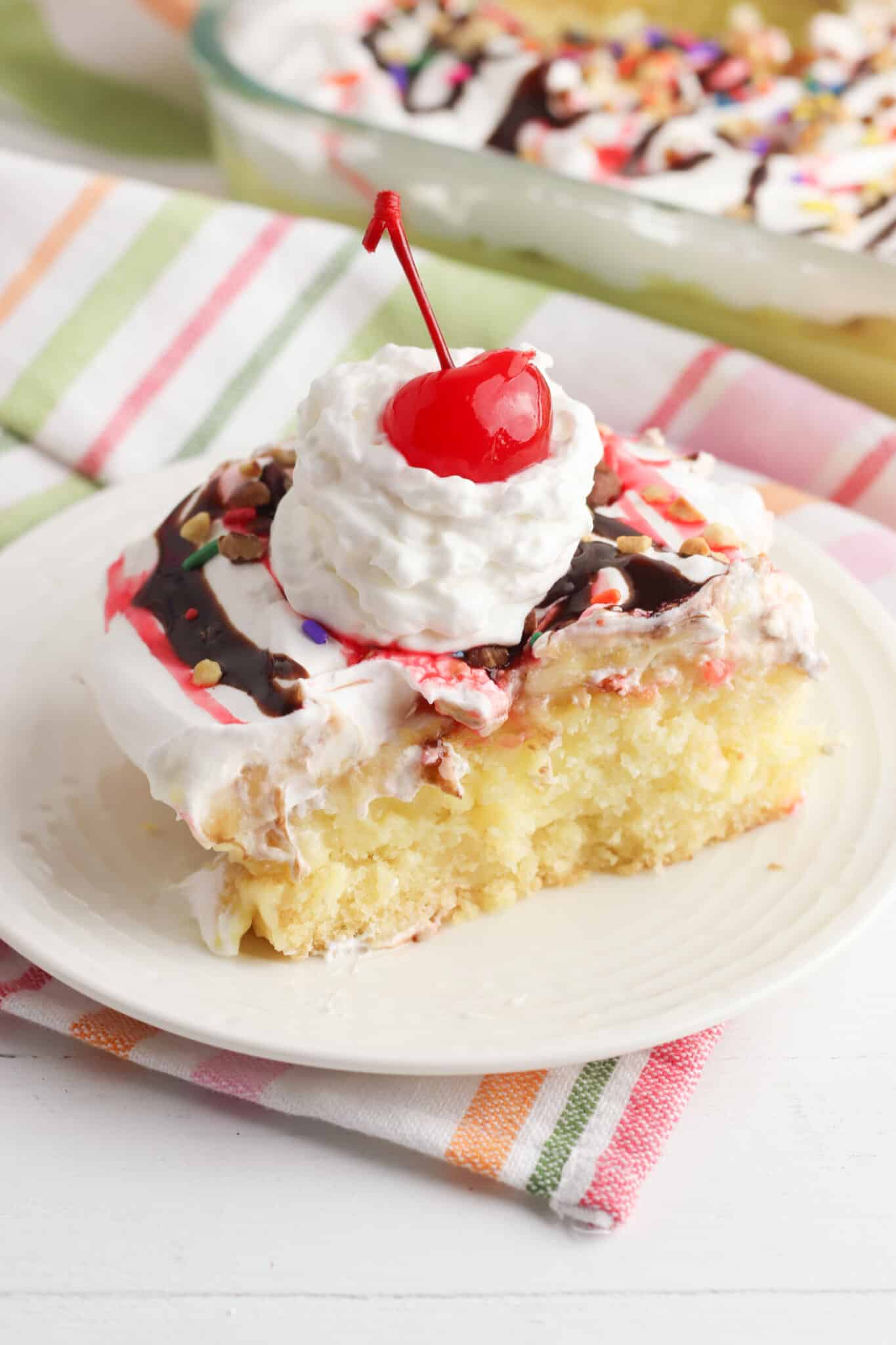 Banana Split Cake When is Dinner Banana Split Cake