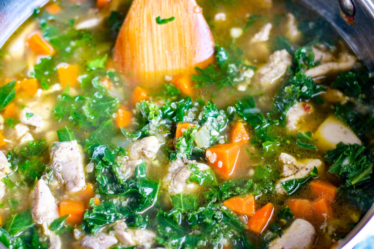 Chicken Kale Quinoa Soup When is Dinner
