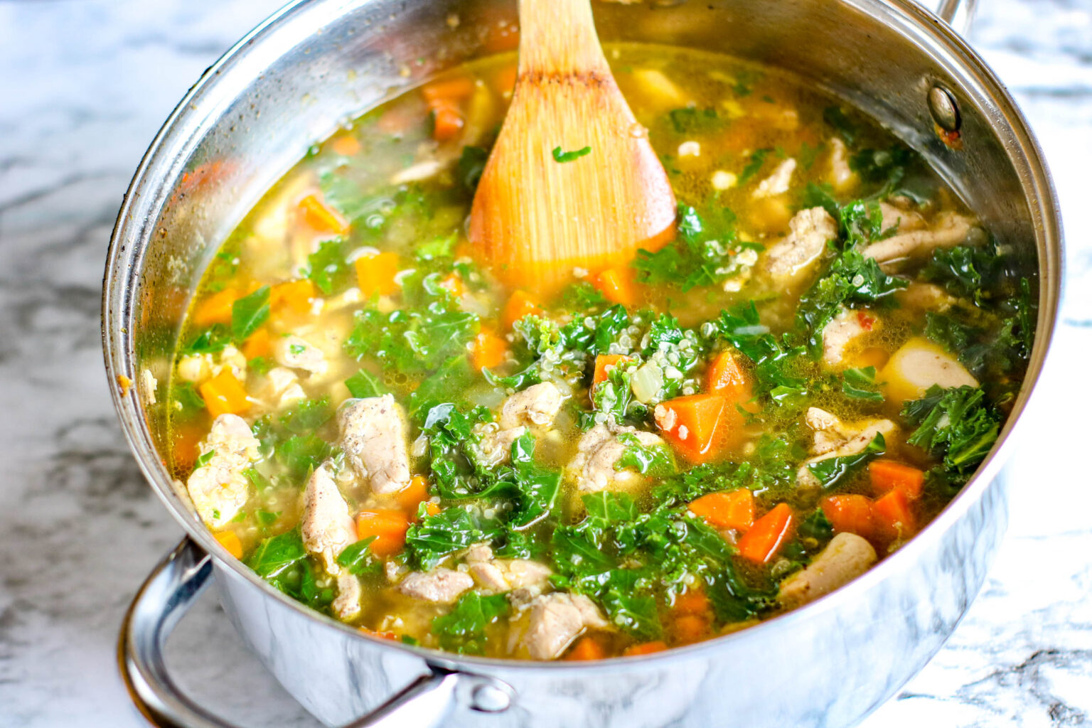 Chicken Kale Quinoa Soup When is Dinner