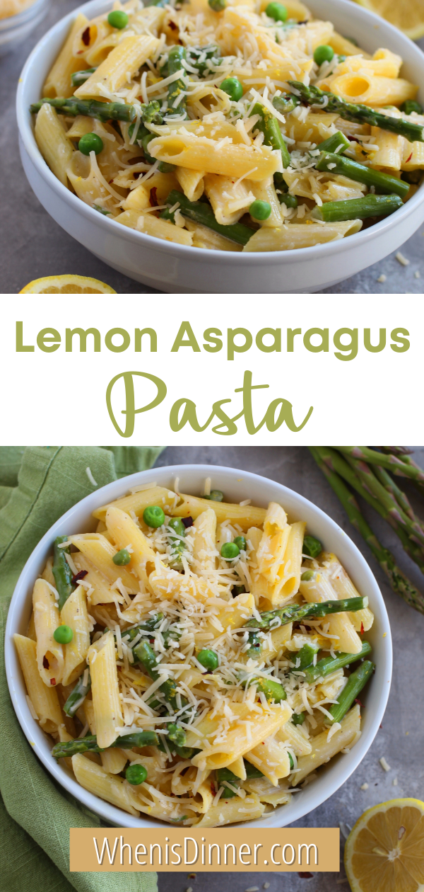 Lemon Asparagus Pasta When is Dinner