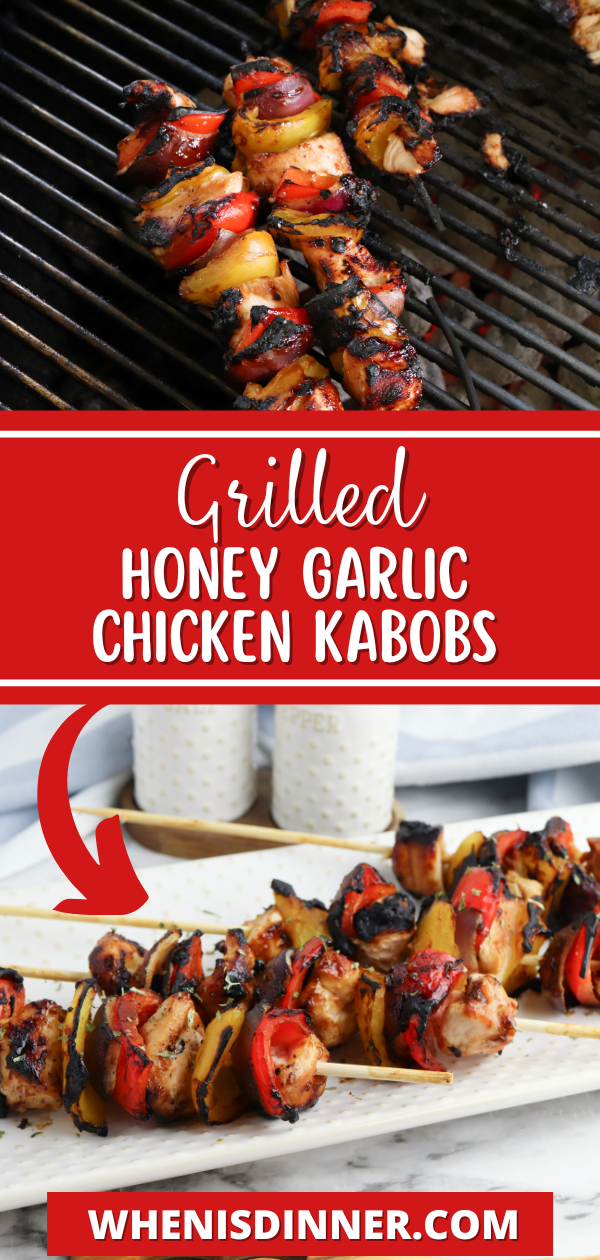 Grilled Honey Garlic Chicken Kabobs When is Dinner