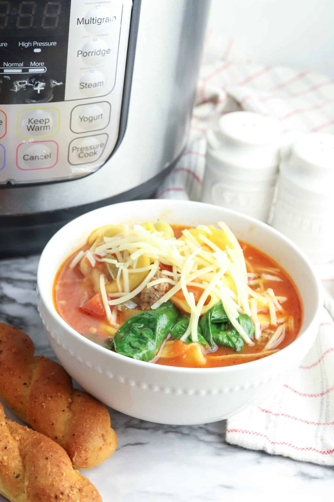 Instant Pot Sausage Tortellini Soup When is Dinner