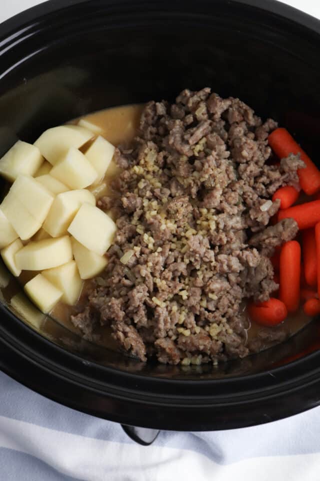 Slow Cooker Ground Beef Stew When is Dinner