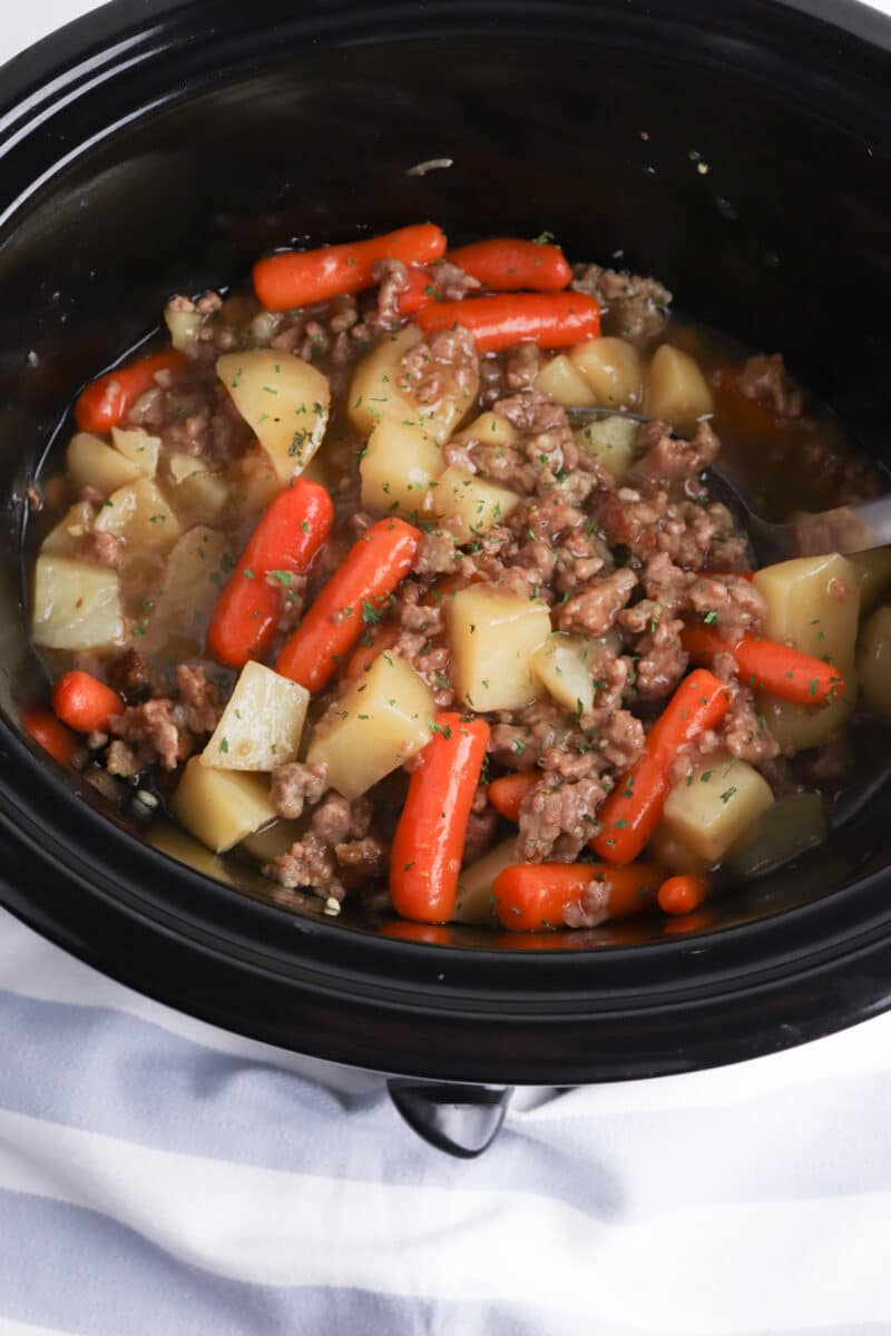 Slow Cooker Ground Beef Stew When Is Dinner 