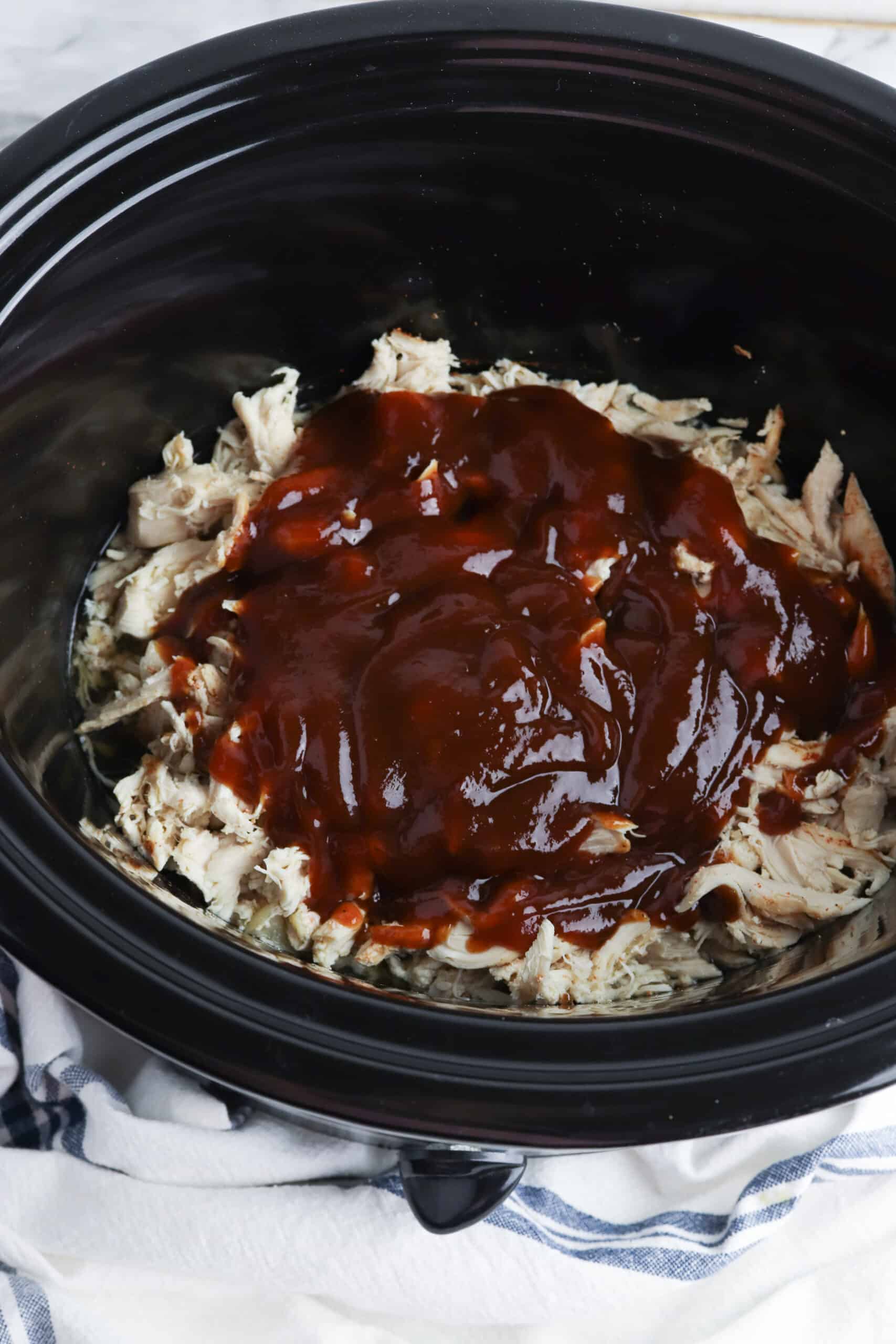 Crockpot Shredded BBQ Chicken When Is Dinner