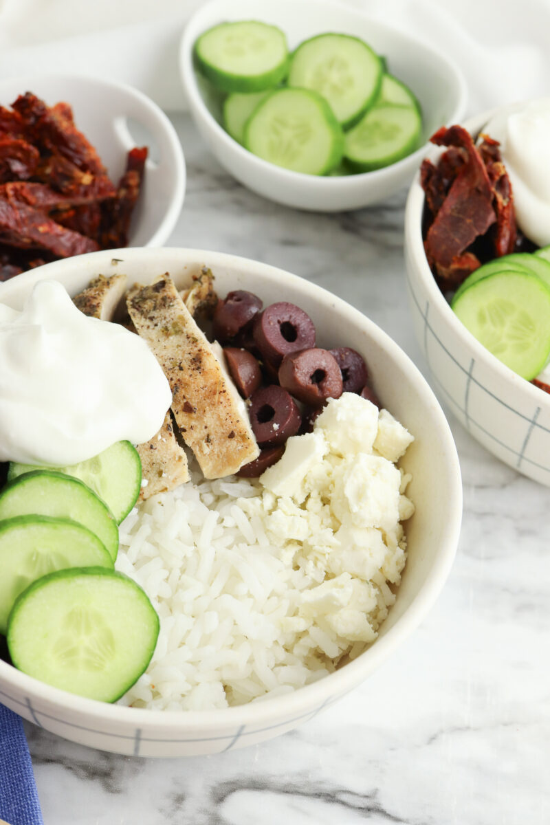 Greek Chicken Bowls