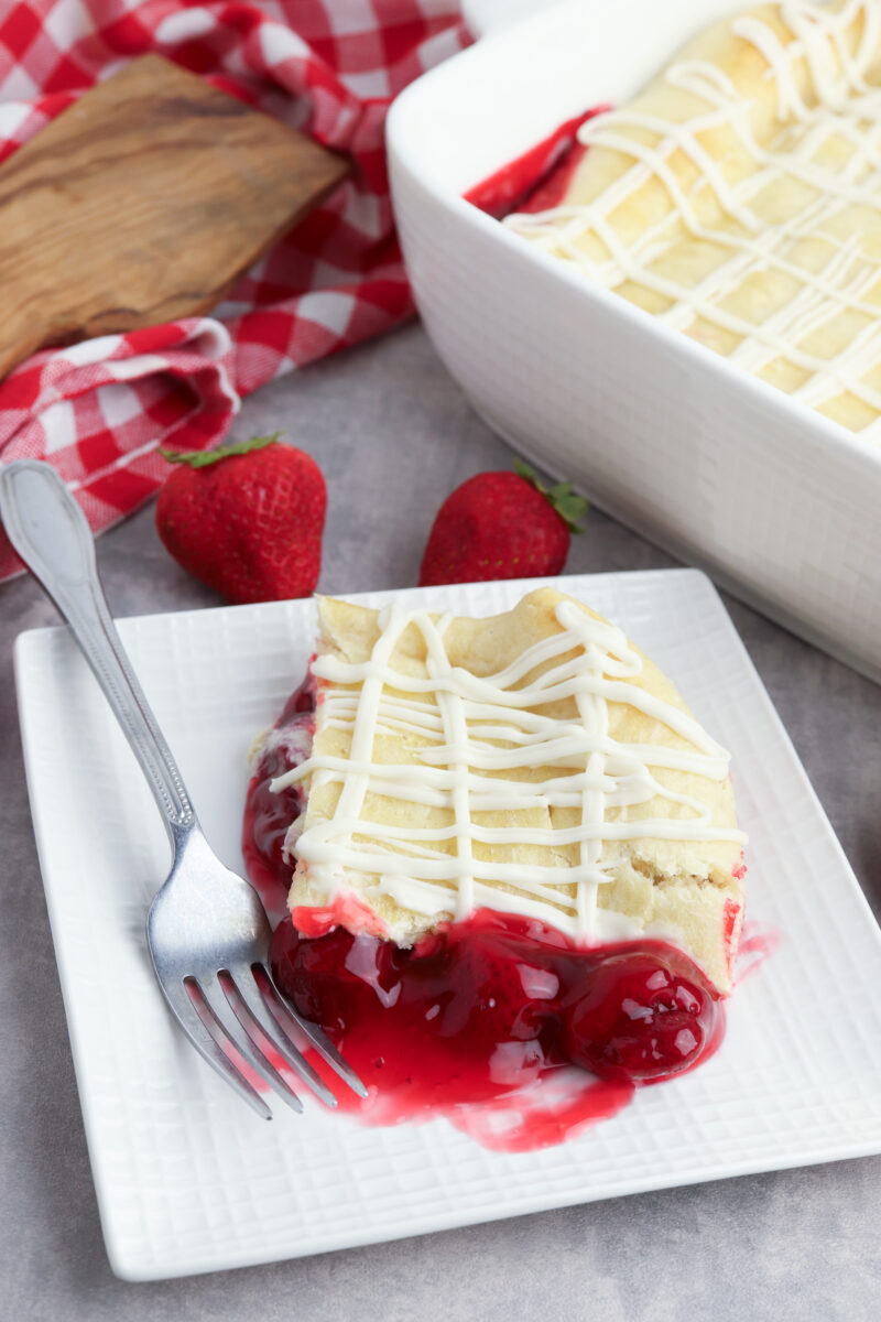 Crescent Roll Strawberry Cobbler