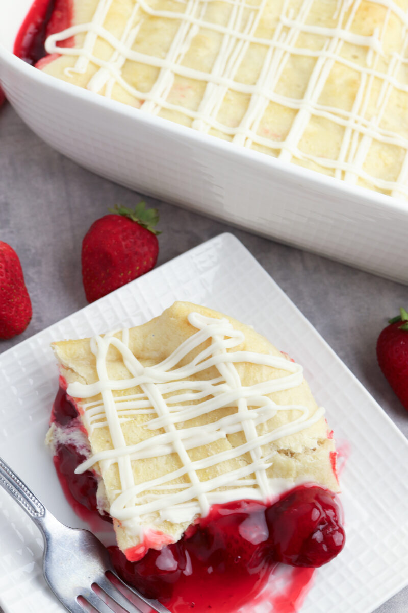 Crescent Roll Strawberry Cobbler