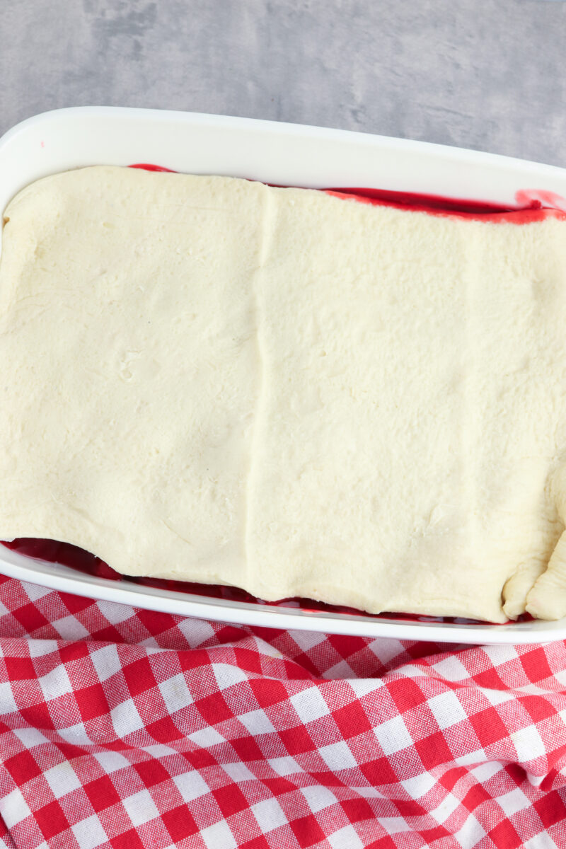 Crescent Roll Strawberry Cobbler