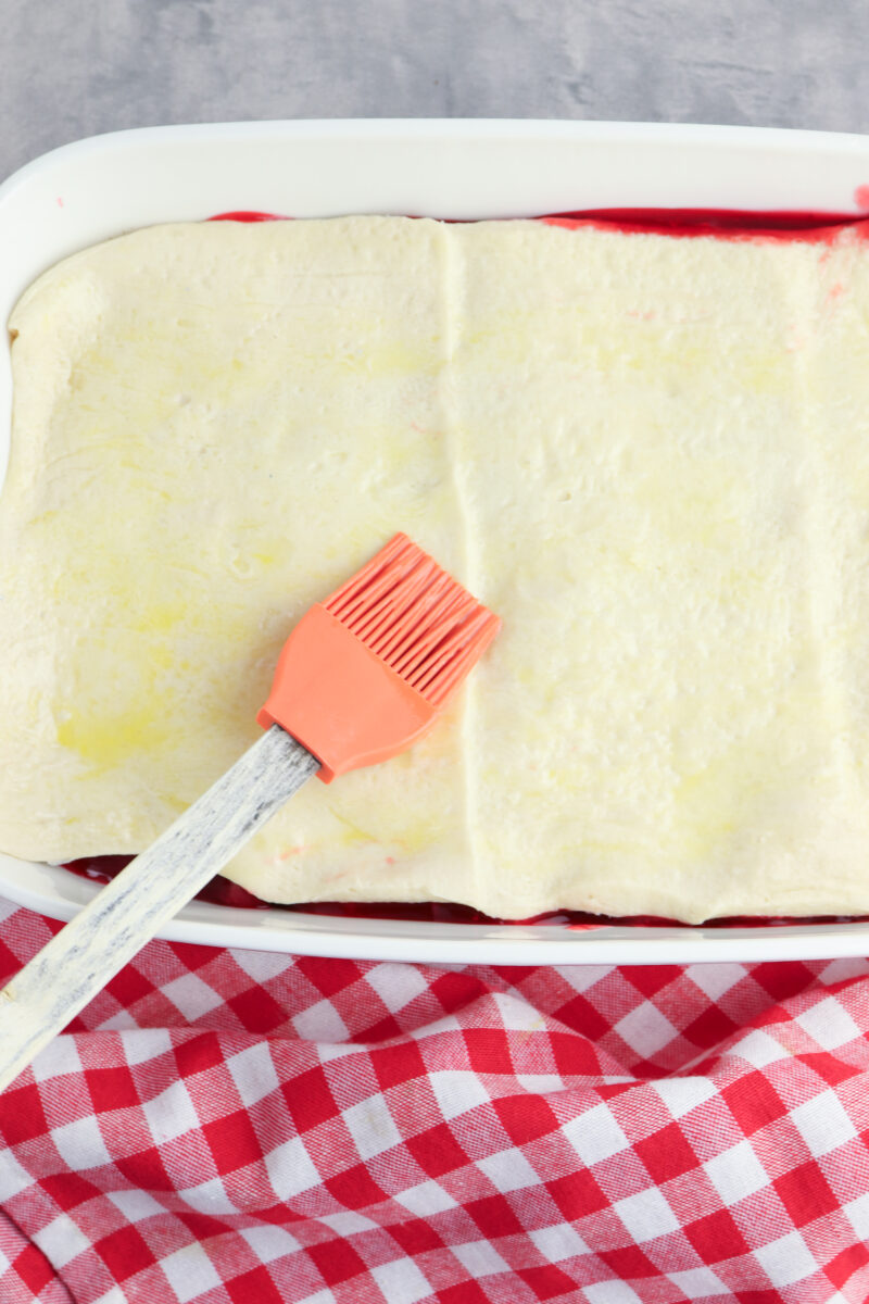 Crescent Roll Strawberry Cobbler